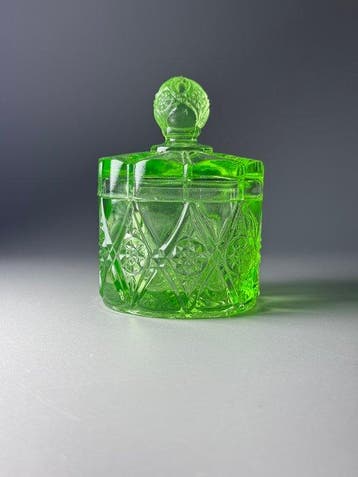 Verreries de Scailmont - Pot - Uraniumglas - Art Deco -