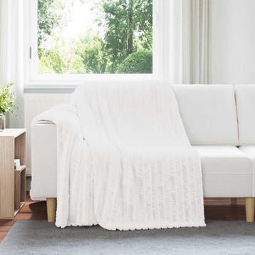 vidaXL Kleden 6 pcs Wit 200 x 150 cm Fleece, Verzenden, Nieuw, Wit