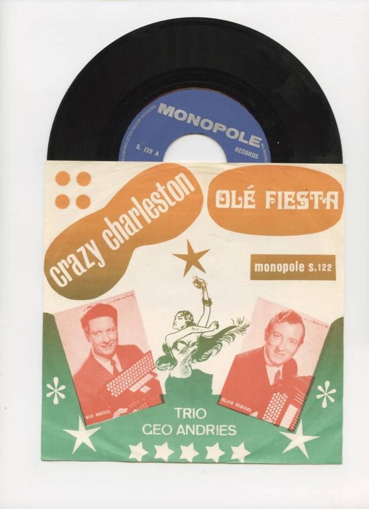 Trio Geo Andries – Crazy Charleston / Olé Fiesta (1-7-Vinyl, Cd's en Dvd's, Vinyl Singles, Ophalen of Verzenden