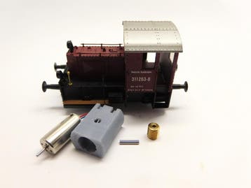micromotor HBR006G ombouwset Brawa H0 Kof I, Overige merken, Gelijkstroom, Verzenden, Overige typen