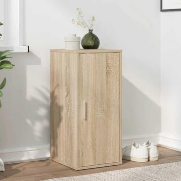 vidaXL Schoenenkast 32x35x70 cm spaanplaat sonoma, Verzenden, Nieuw
