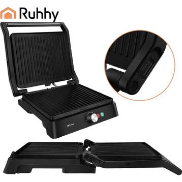 Ruhhy Elektrische contactgrill 2000 W met antiaanbaklaag,..., Ophalen of Verzenden, Nieuw