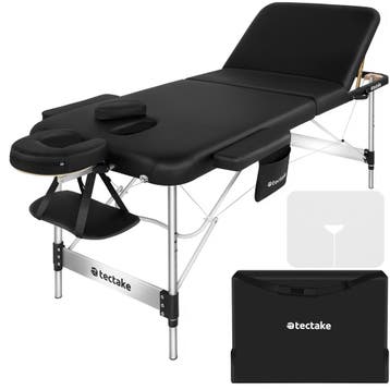 3 zones massagetafel Phuket, draagtas, aluminiumframe - zwar, Verzenden, Nieuw