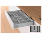 Bestekbak d:370-440mm - b:601-700mm zilverkleurig, Huis en Inrichting, Verzenden, Nieuw