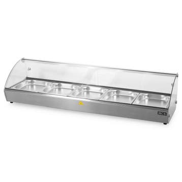 HCB Warmhoudvitrine - 5 x 1/2 gastronorm - 85 liter - 230V, Verzenden, Nieuw in verpakking, Overige typen
