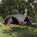 vidaXL Familietent voor 10 personen Grijs en Oranje 460 x, Verzenden, Nieuw