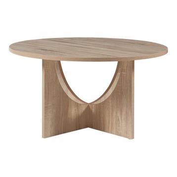 Salontafel Rindal rond eikenkleurig 80x41,5 cm [en.casa], Huis en Inrichting, Tafels | Salontafels, Verzenden, Nieuw