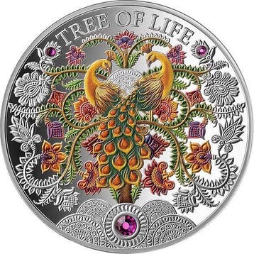 Ghana. 5 Cedis 2026, Summer Tree Of Life Proof, 1 Oz