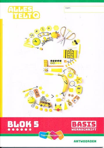 Alles Telt Q Antwoorden Werkschrift Basis blok 5 groep 3, Verzenden, Nieuw