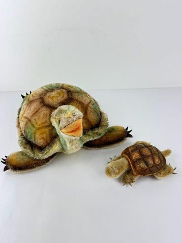 Steiff - Speelgoed Lot of 2 x Vintage Steiff Turtle Toys