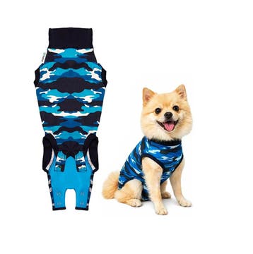 Suitical Recovery Suit Hond, S, Blauw Camouflage (Honden), Verzenden, Nieuw