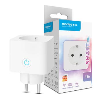 Modee Smart Powerplug NL 16A incl. energiemeter | Tuya Wi-Fi, Ophalen of Verzenden, Nieuw