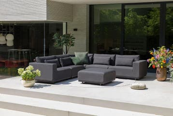 Flow. Lux hoekbank sooty |, Tuin en Terras, Tuinsets en Loungesets, Ophalen of Verzenden, Nieuw