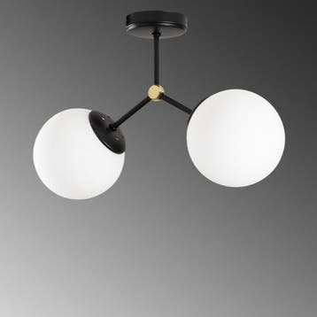Asir 892OPV1642 kroonluchter zwartwit NIEUW van €43 voor €23, Huis en Inrichting, Lampen | Kroonluchters, Ophalen of Verzenden