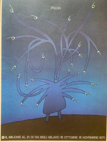 Jean Michel Folon - 8 X posters 1977