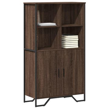 vidaXL buffetkast 79,5x35,5x137,5 cm bewerkt hout bruin, Huis en Inrichting, Kasten | Buffetkasten, Minder dan 50 cm, Verzenden