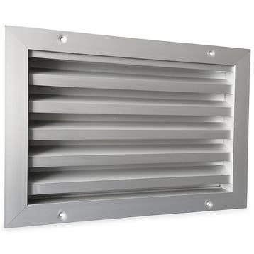 Buitenmuurrooster aluminium (LxH) 300x200mm, Doe-het-zelf en Verbouw, Verzenden, Nieuw