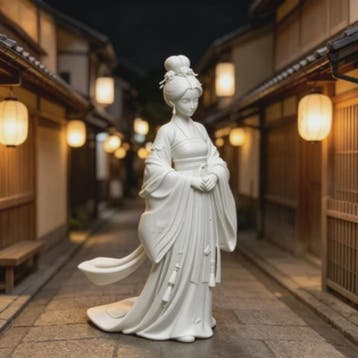 Elegant Chinees Hanfu Damesbeeldje - Oosterse Sculptuur 12cm, Verzenden