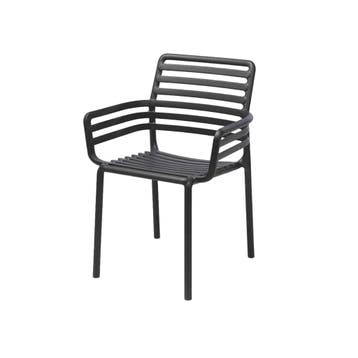 Nardi Doga dining Antraciet - Diningstoel 56.5x60x83.5 cm, Nieuw