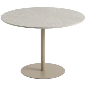 De Rebellenclub Lora Eetkamertafel - Ø110 Cm - Beige -, Ophalen of Verzenden, Nieuw, Overige houtsoorten