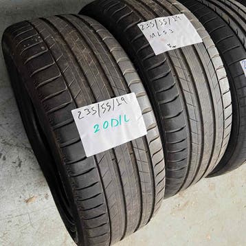 2 x Michelin Latitude Sport 3 235-55-19 Zomerbanden 7mm, 19 inch, Gebruikt, Ophalen of Verzenden, 235 mm