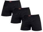 3-Pack Katoenen heren boxershorts - Losse pasvorm - Zwart, Verzenden