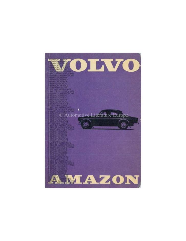 1965 VOLVO 121 / 122 INSTRUCTIEBOEKJE ZWEEDS, Auto diversen, Handleidingen en Instructieboekjes