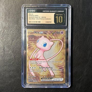 Pokémon - 1 Graded card - Mew ex 205/165 Foil, Alternate, Hobby en Vrije tijd, Verzamelkaartspellen | Pokémon, Nieuw