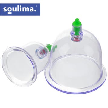 Soulima Chinese cupping set 12 delig zonder vuur met hand..., Ophalen of Verzenden, Nieuw