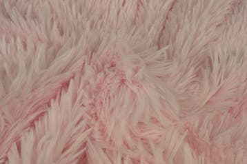 Baby roze langharig bont stof  - Rol van 10 meter, 120 cm of meer, Ophalen of Verzenden, Roze, Polyester