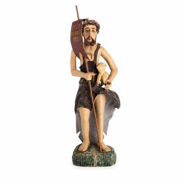 sculptuur, Ecce Agnus Dei - 60 cm - Hout, Antiek en Kunst