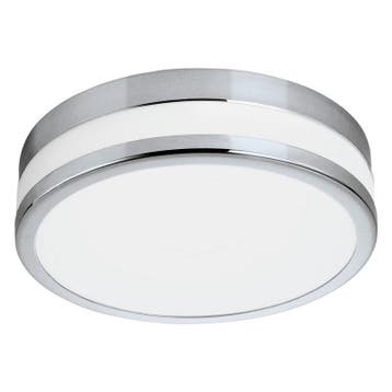 Chromen plafondlamp glas, Anand, 11W, 3000K LED, IP44, Ophalen of Verzenden, Nieuw, Glas