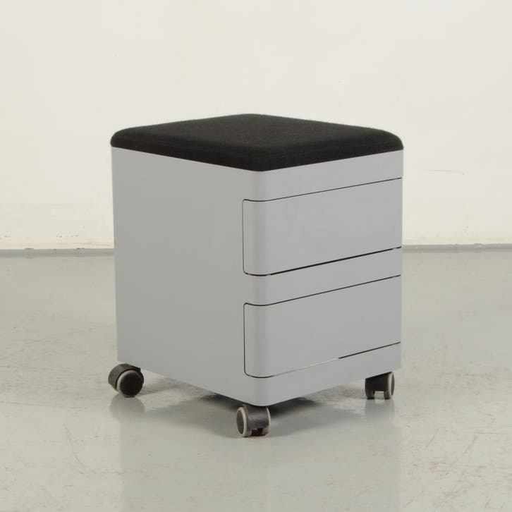 Verrijdbaar ladeblok Drentea  - Aluminium - 49 x 36 x 42 cm, Huis en Inrichting, Kasten | Ladekasten, Ophalen of Verzenden