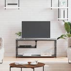 vidaXL Tv-meubel 103x38x46,5 cm en bewerkt hout staal grijs, Huis en Inrichting, Kasten | Televisiemeubels, 100 tot 150 cm, Verzenden