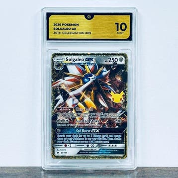 Pokémon Graded card - Solgaleo GX 89 - 30th Anniversary –, Nieuw