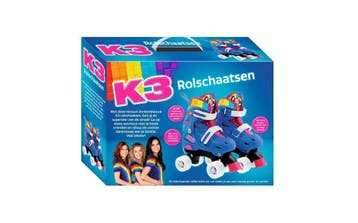 K3 rolschaatsen maat 26/29 regenboog — zo goed als nieuw, Nieuw