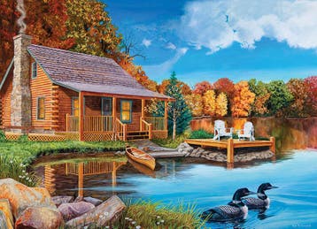 Cobble Hill legpuzzel XXL Loon Lake van €18,99 voor €9,49, Ophalen of Verzenden, Nieuw
