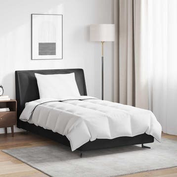 vidaXL Winter Dekbed met kussen 2 st Wit Donsveertjes, Verzenden, Nieuw, Wit