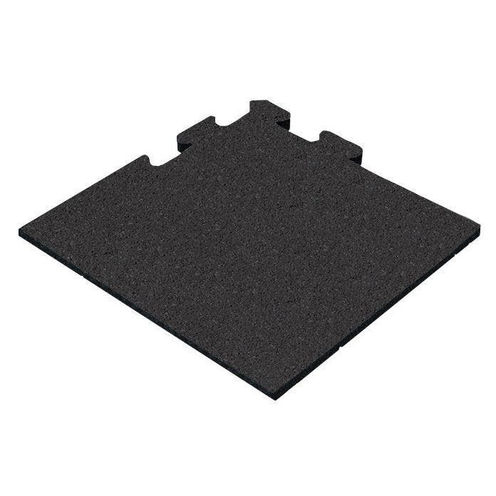 Rubber tegel 25 mm - 50 x 50 cm - Zwart - Puzzelsysteem -, Tuin en Terras, Tegels en Klinkers, Verzenden