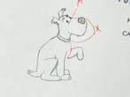 Tintin - 1 Originele productie-tekening van Milou, Cd's en Dvd's, Nieuw in verpakking