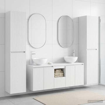 vidaXL Badkamermeubelset 5 st Wit 33 x 34,5 x 160 cm Bewerkt, Verzenden, Nieuw