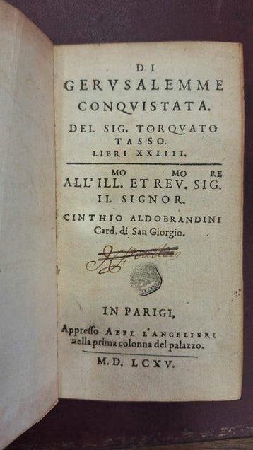 Torquato Tasso - Di Gervsalemme Conqvistata - 1595, Antiek en Kunst