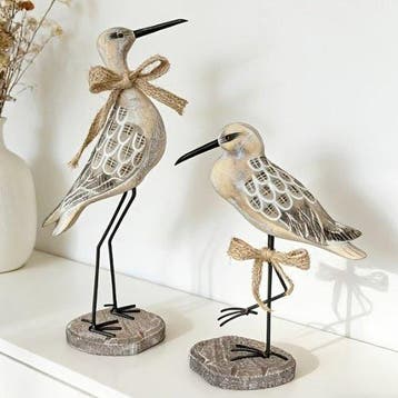 sculptuur, Set of 2 Vintage Seagull Figurines – Coastal