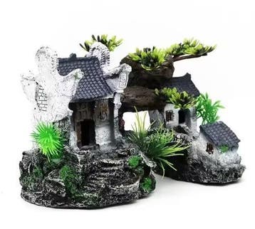 Aquarium Huis Ornament – Realistische Hars Decoratie, Dieren en Toebehoren, Verzenden, Nieuw