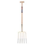 Talen Tools Mestvork 5-tands – 85 cm Essenhouten Steel, Tuin en Terras, Hand-tuingereedschap, Ophalen of Verzenden, Nieuw, Hark