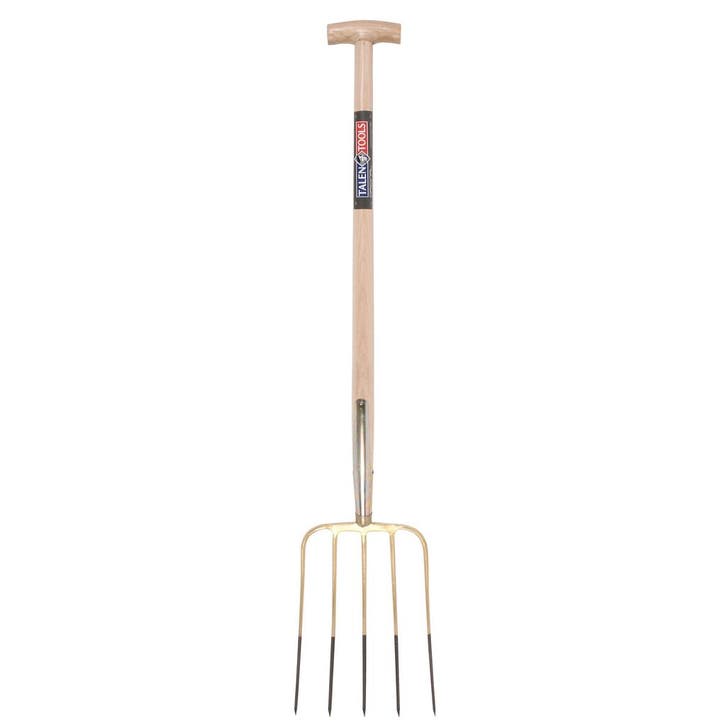 Talen Tools Mestvork 5-tands – 85 cm Essenhouten Steel, Tuin en Terras, Hand-tuingereedschap, Hark, Nieuw, Ophalen of Verzenden