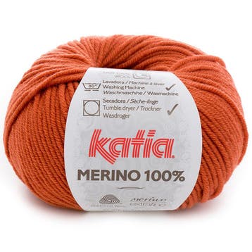 Katia Concept Merino 100% - 20 dieporanje - Wol Garen, Ophalen of Verzenden, Nieuw