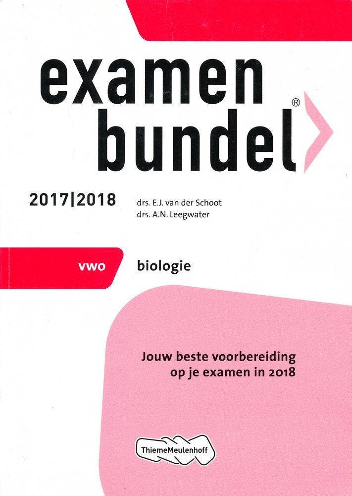 Examenbundel Biologie VWO 2017/2018, Boeken, Schoolboeken, Verzenden