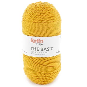 Katia The Basic - 07 Okergeel - Anti-Pilling Acrylgaren, Ophalen of Verzenden, Nieuw