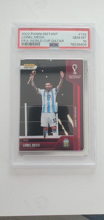 2022 Panini Prizm World Cup Lionel Messi #132 - PSA 10, Nieuw